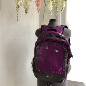 NWOT Fila Purple Backpack Multiple Pockets